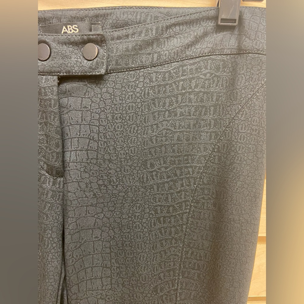 NWOT ABS PLATINUM FASHIONABLE WOMEN PRINT PANTS SIZE 8 - Picture 3 of 6